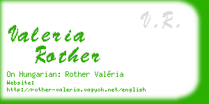 valeria rother business card