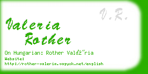 valeria rother business card